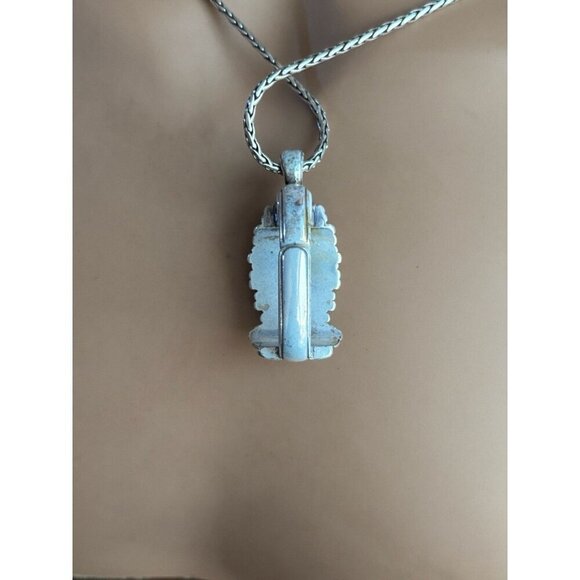 Brighton Pink Ribbon Lanyard Necklace 36" Silver Crystal Pendant Badge Holder - Picture 2 of 5